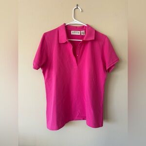 Orvis Women's Pink Pique Polo Golf Shirt Medium